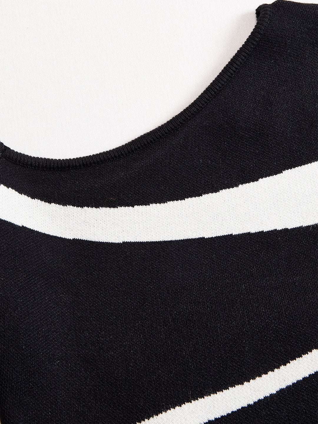 Sidonie | One Shoulder Contrast Knit Dress