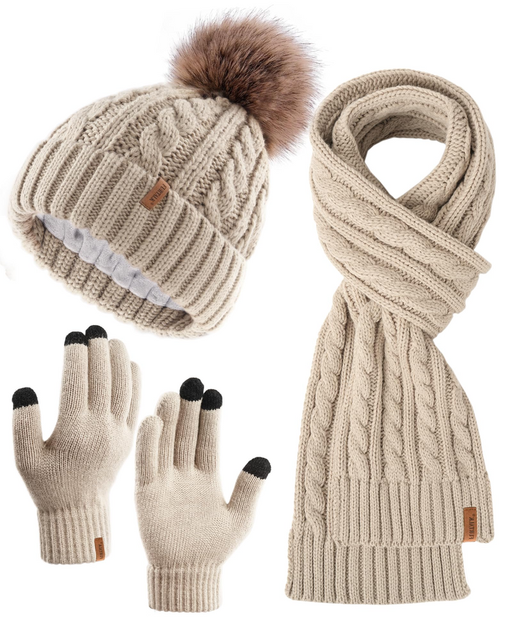Juliet | Winter Refined hat-scarf-gloves set