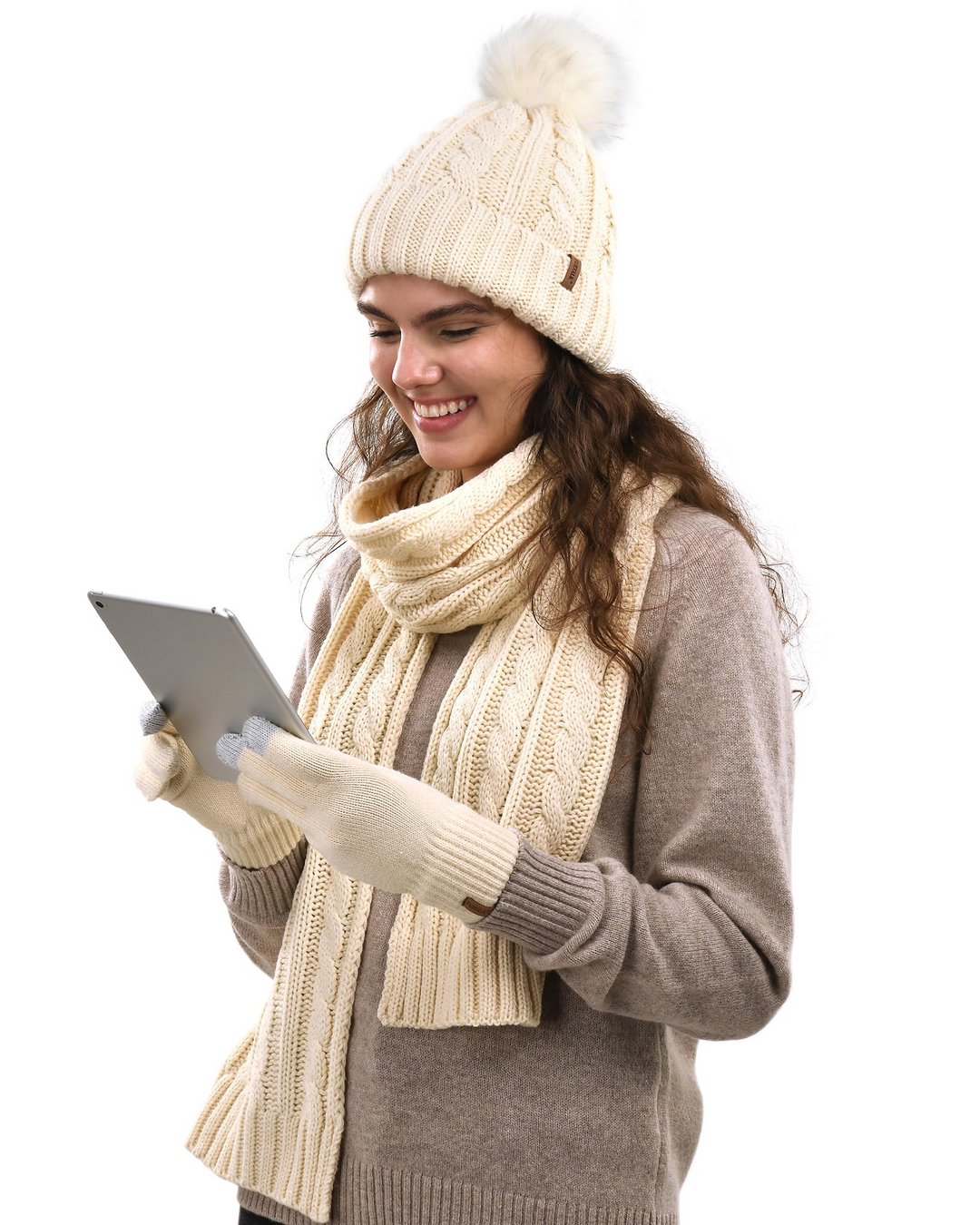 Juliet | Winter Refined hat-scarf-gloves set
