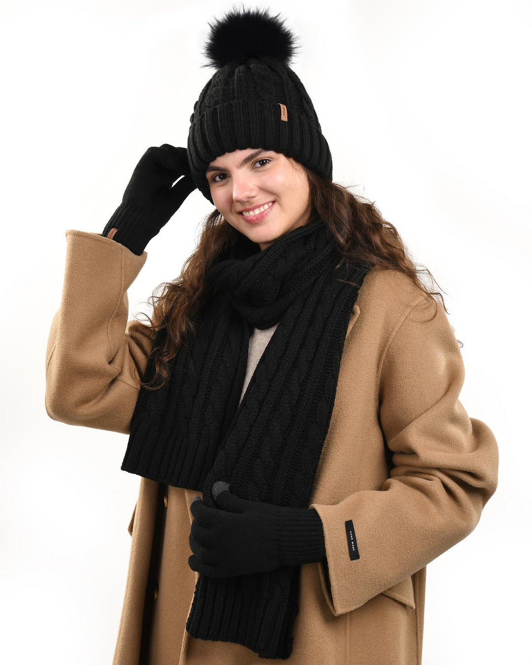 Juliet | Winter Refined hat-scarf-gloves set