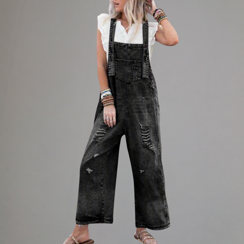 CARMELITA™ – Vintage Wash Adjustable Jumpsuit