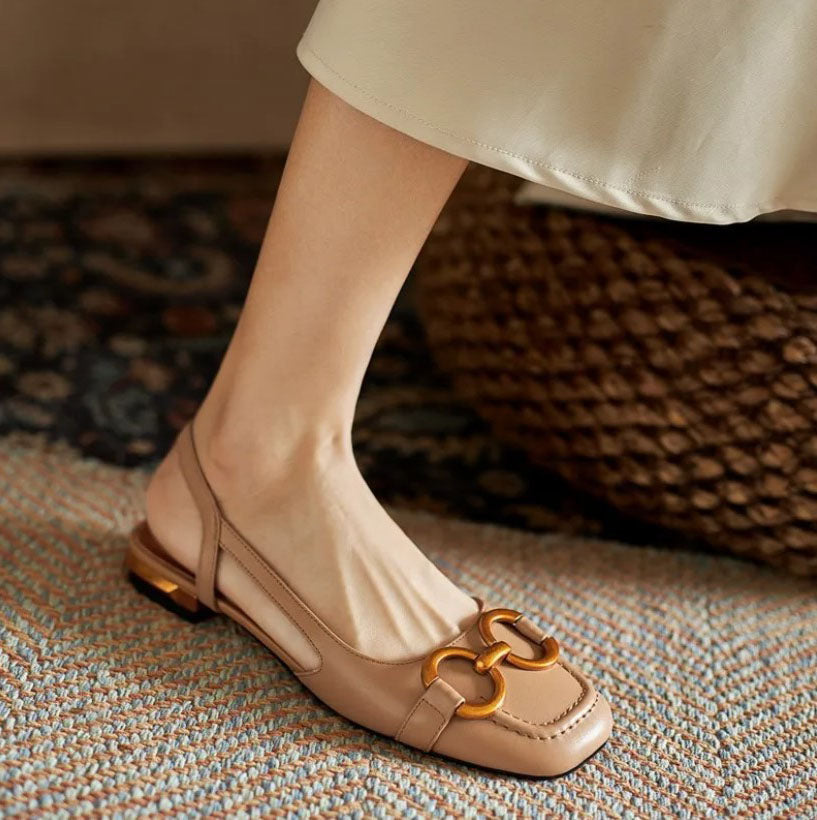 Brenna™ Orthopedic Leather Buckle Sandals