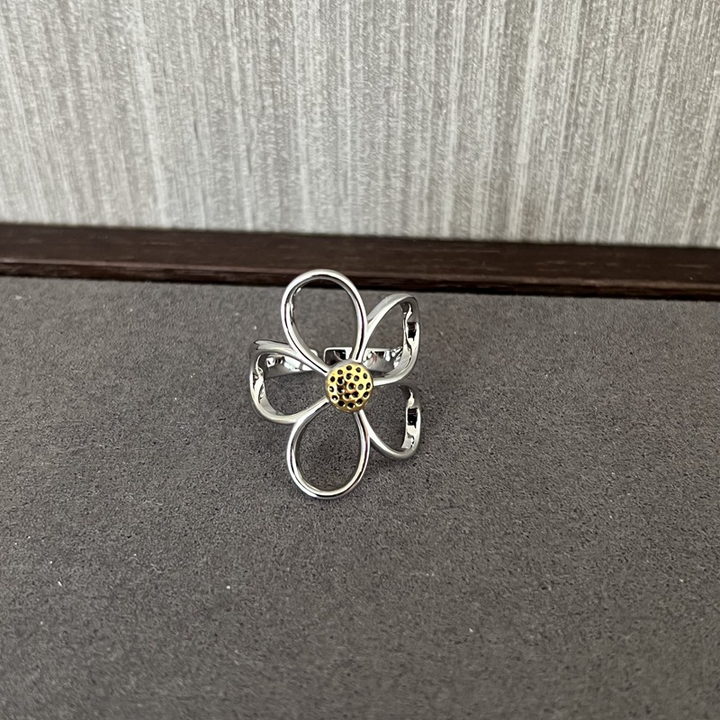 Sunbound Sterling Silver Petal Ring