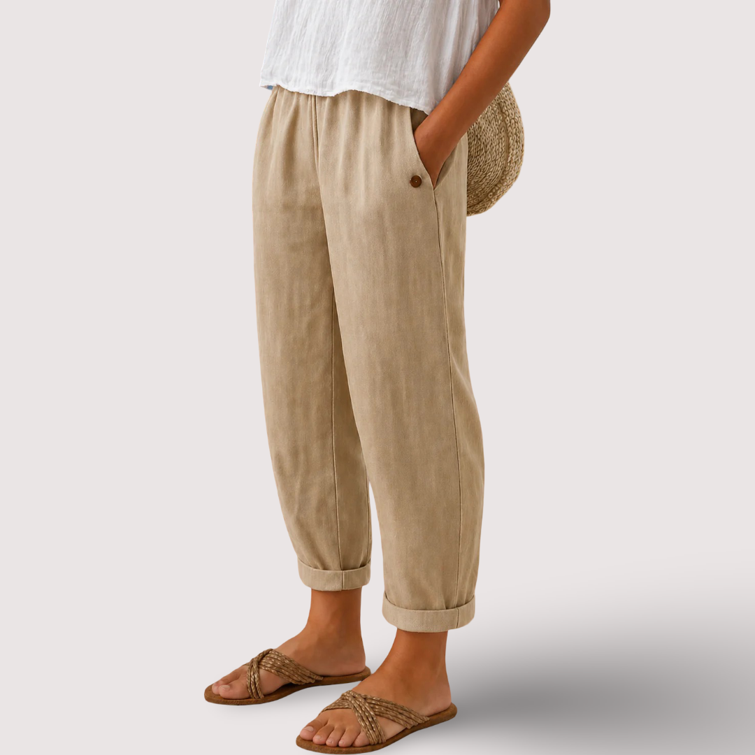 Maja | Airy Linen Trousers