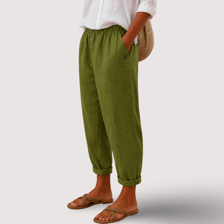 Maja | Airy Linen Trousers