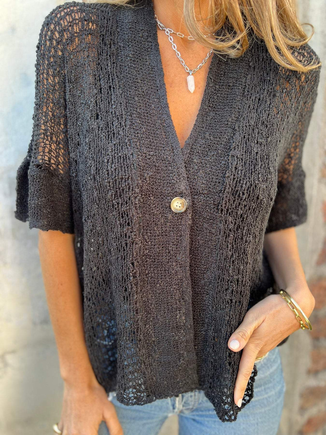 Arielle™ - Elegant Textured Top