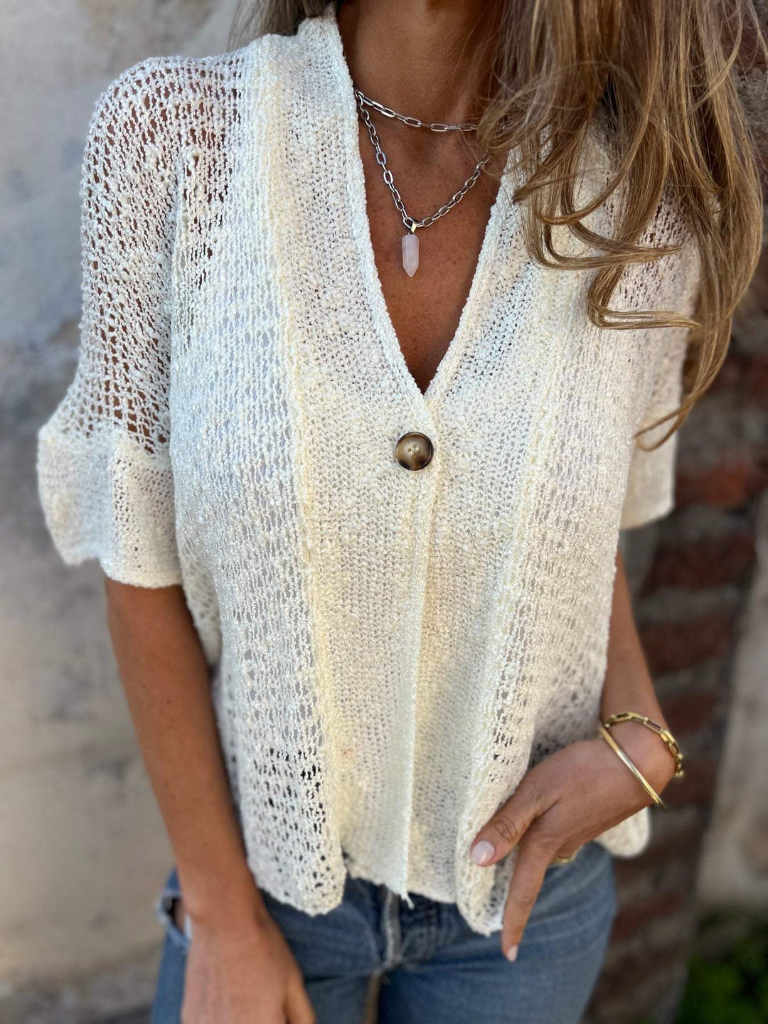 Arielle™ - Elegant Textured Top