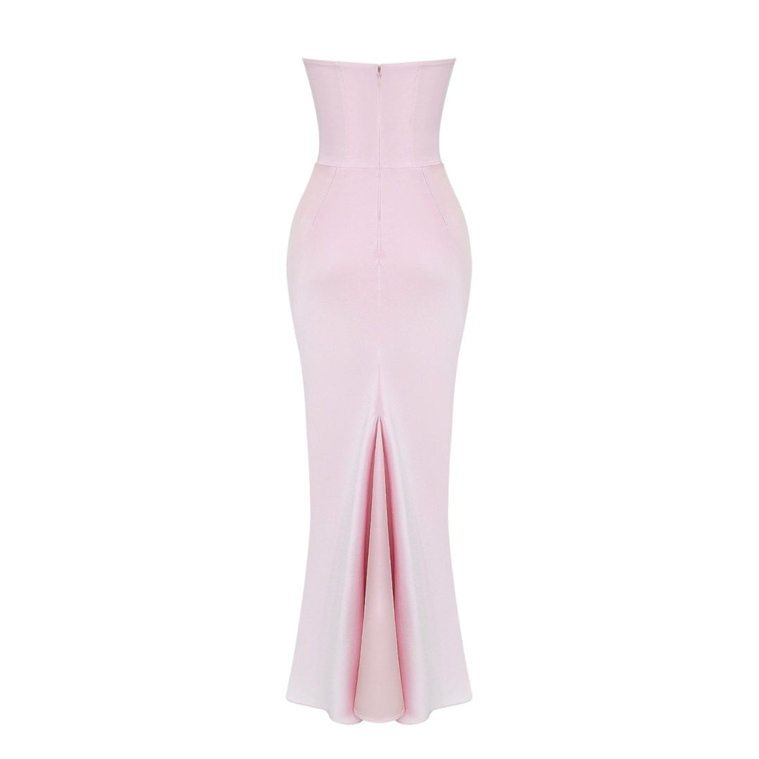 Selvienne | Strapless Satin Formal Gown