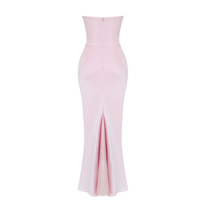 Selvienne | Strapless Satin Formal Gown