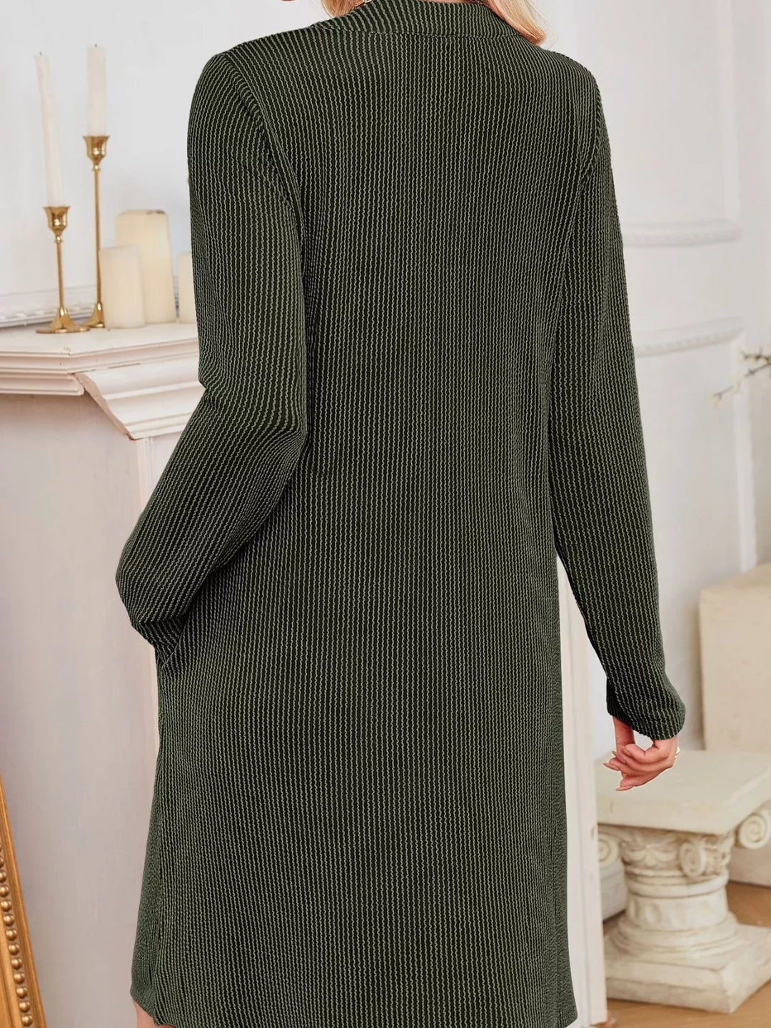 Maribel | Ribbed Knit Long Sleeve Dress