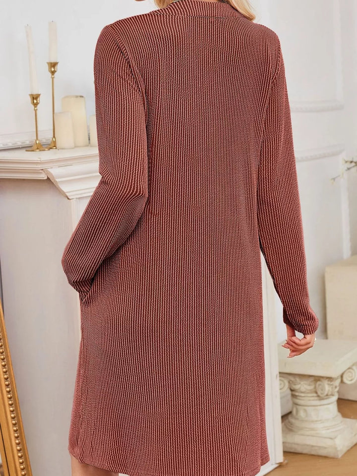 Maribel | Ribbed Knit Long Sleeve Dress